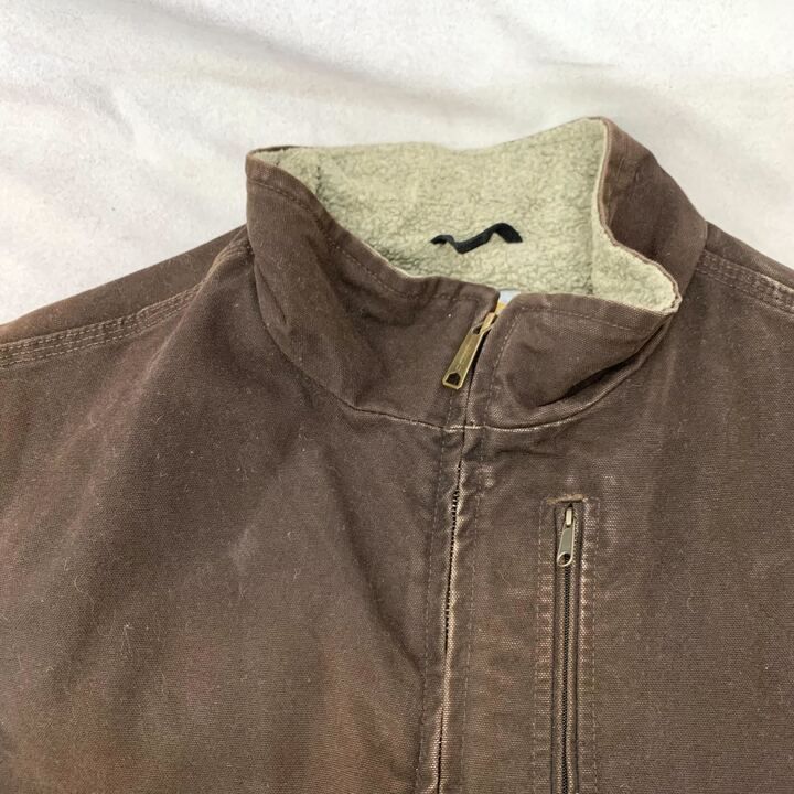 Carhartt ダック ボア ベスト V33 DKB トップス 2XL ブラウン メンズ