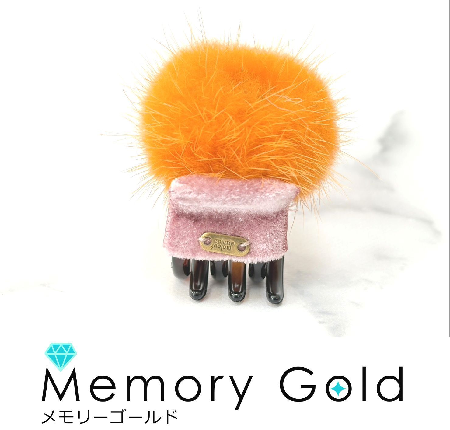 ☆colette malouf コレットマルーフ Fur Cosmic Small Jaw Cilp ミンク
