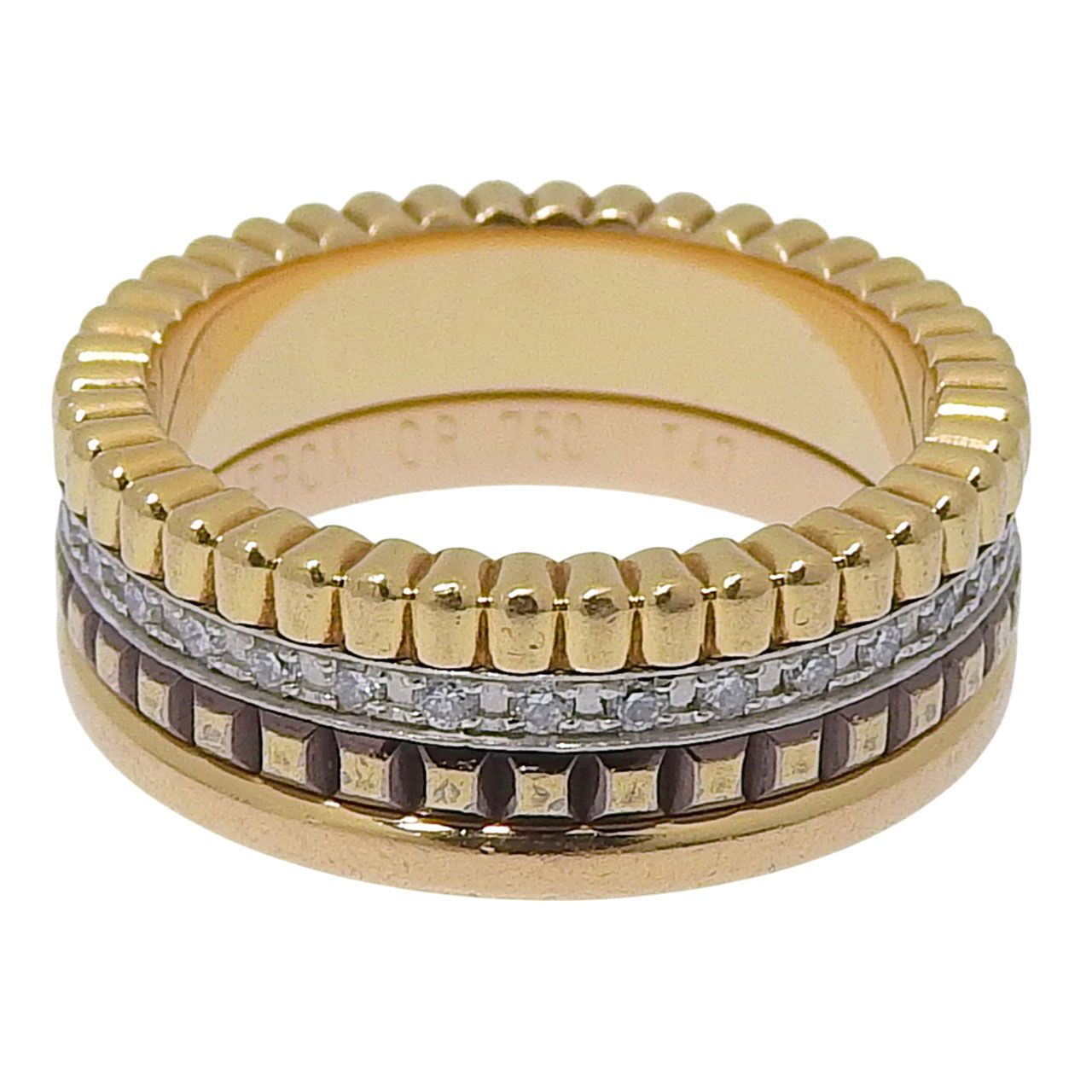BOUCHERON ブシュロン K18 750 YG PG WG キャトル クラシック リング