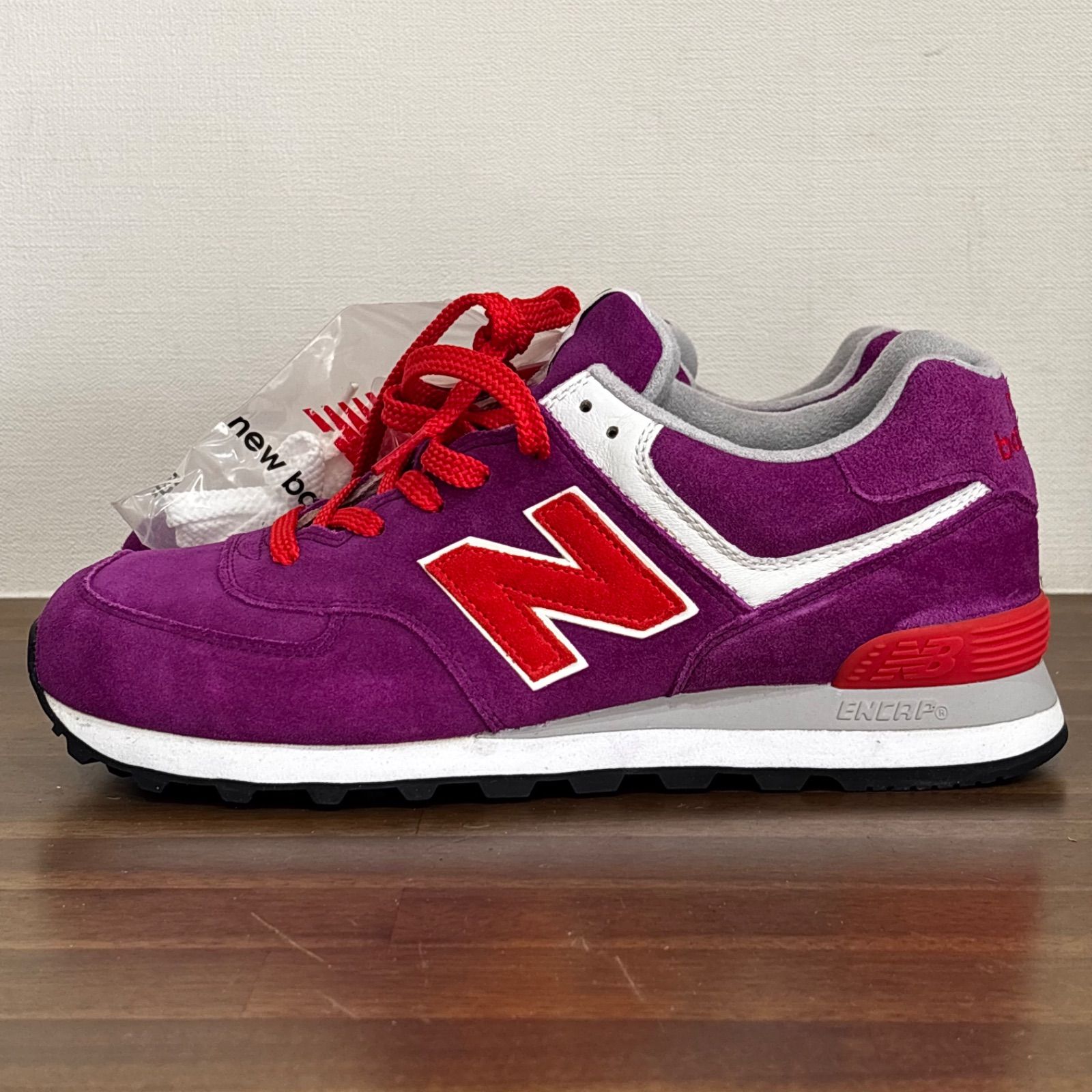 NewBlance ニューバランス メンズ スニーカー 28cm 574 パープル 紫 赤 