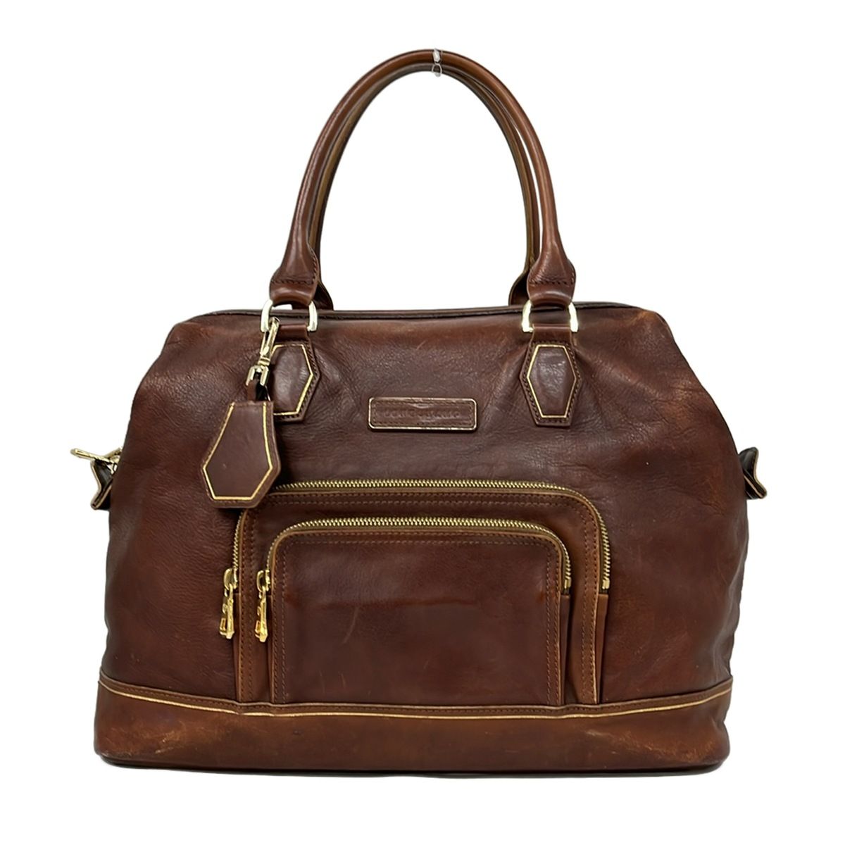 バッグ LONGCHAMP(ロンシャン) ハンドバッグ ダークブラウン レザー