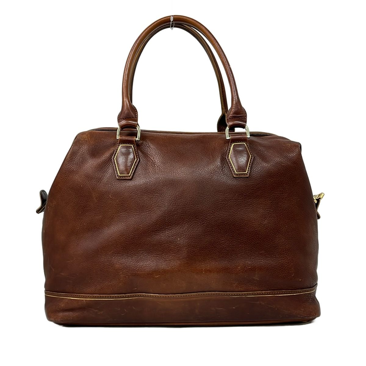 バッグ LONGCHAMP(ロンシャン) ハンドバッグ ダークブラウン レザー