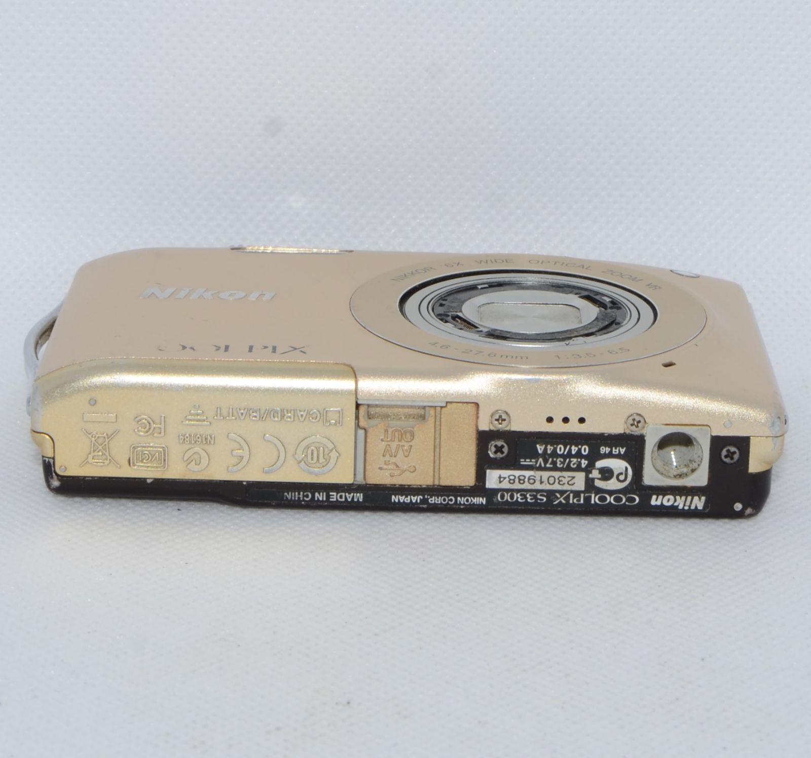 NIKON ニコン COOLPIX S3300 ゴールド (ジャンク) - メルカリ