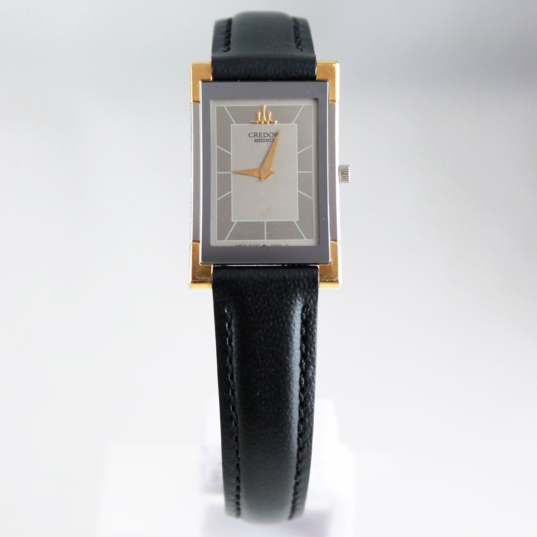 TTS54 SEIKO CREDOR 6730-5720 レディース クォーツ レクタンギュラー
