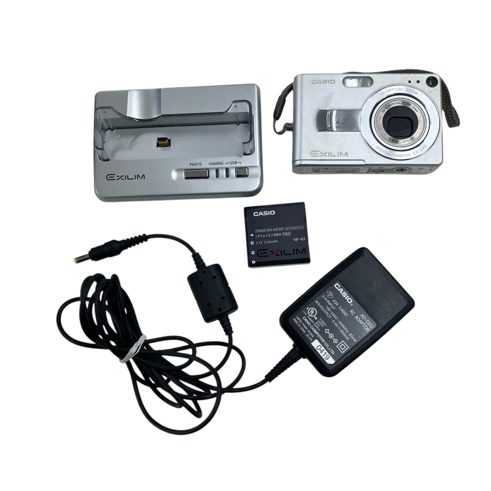 186000 現状品 CASIO カシオ コンパクトデジタルカメラ EXILIM EX-Z40 