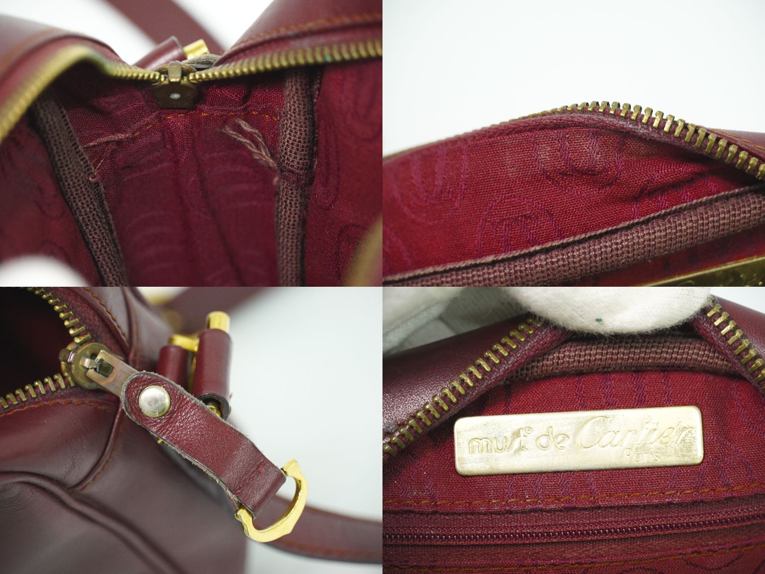 本物 カルティエ Cartier マストライン ショルダーバッグ ポシェット 