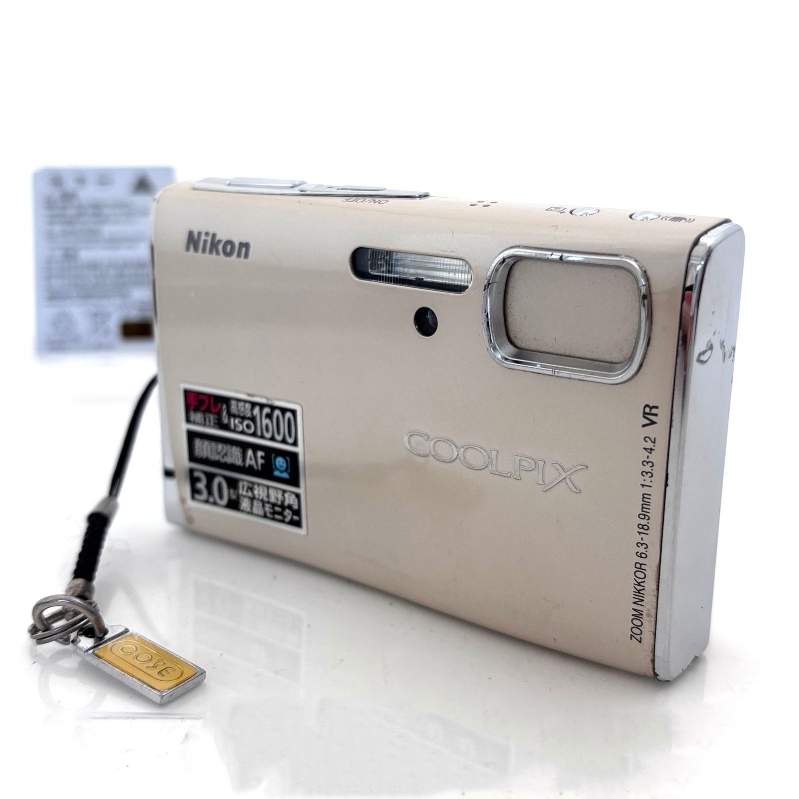 【美品・大幅値下中】ニコンCOOLPIX S50 希少純正バッテリー2個付 ニコン】Nikon COOLPIX S50 コンパクトデジタルカメラ + バッテリー