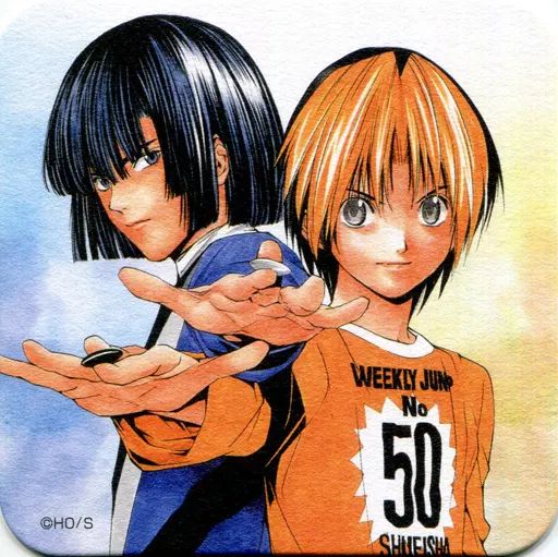 【新品未開封】小畑健展 ヒカルの碁 コースター 中古】コースター(キャラクター) ヒカル＆アキラ 「ヒカルの碁 画業30