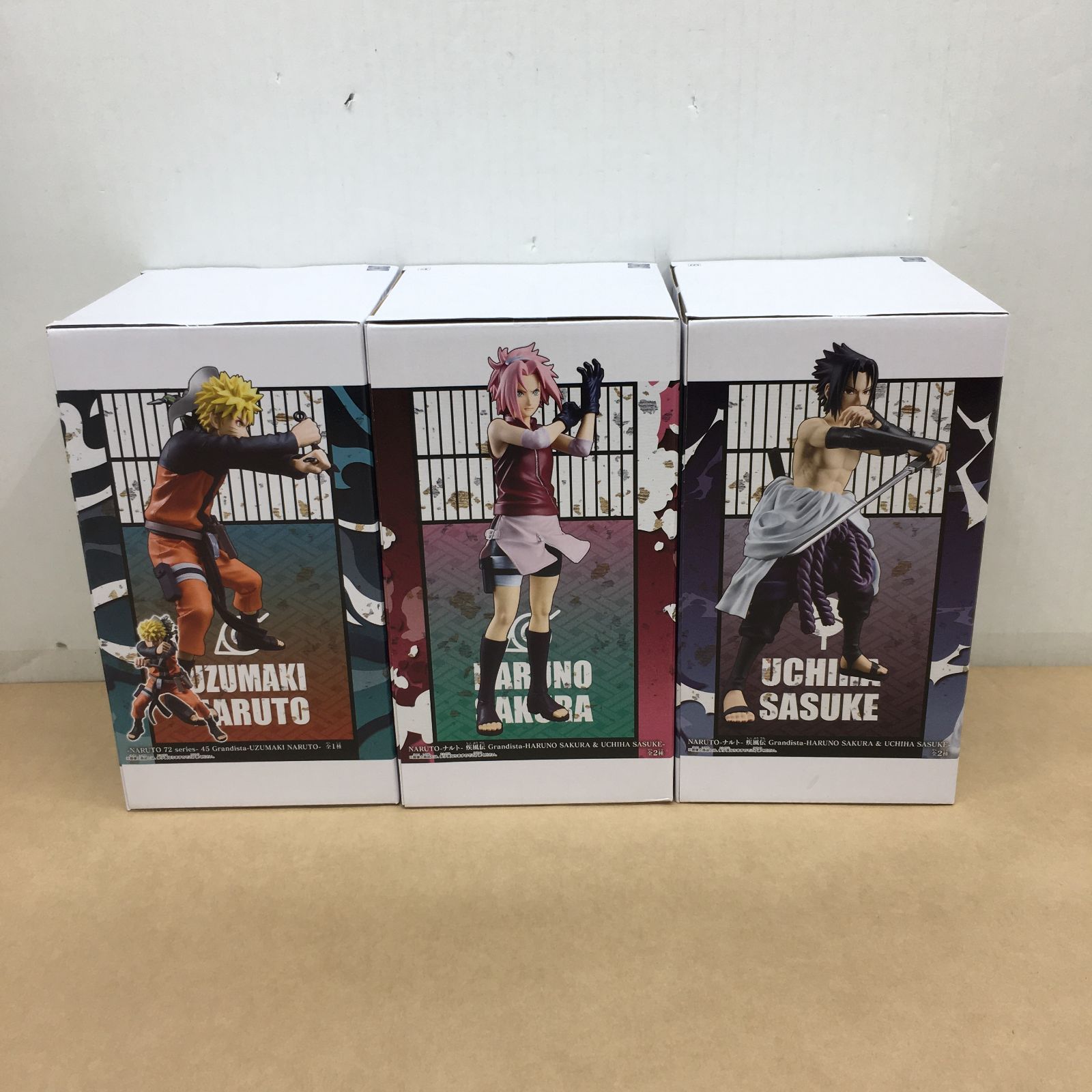未開封 NARUTO シリーズ Grandista ナルト サクラ サスケ フィギュア 3