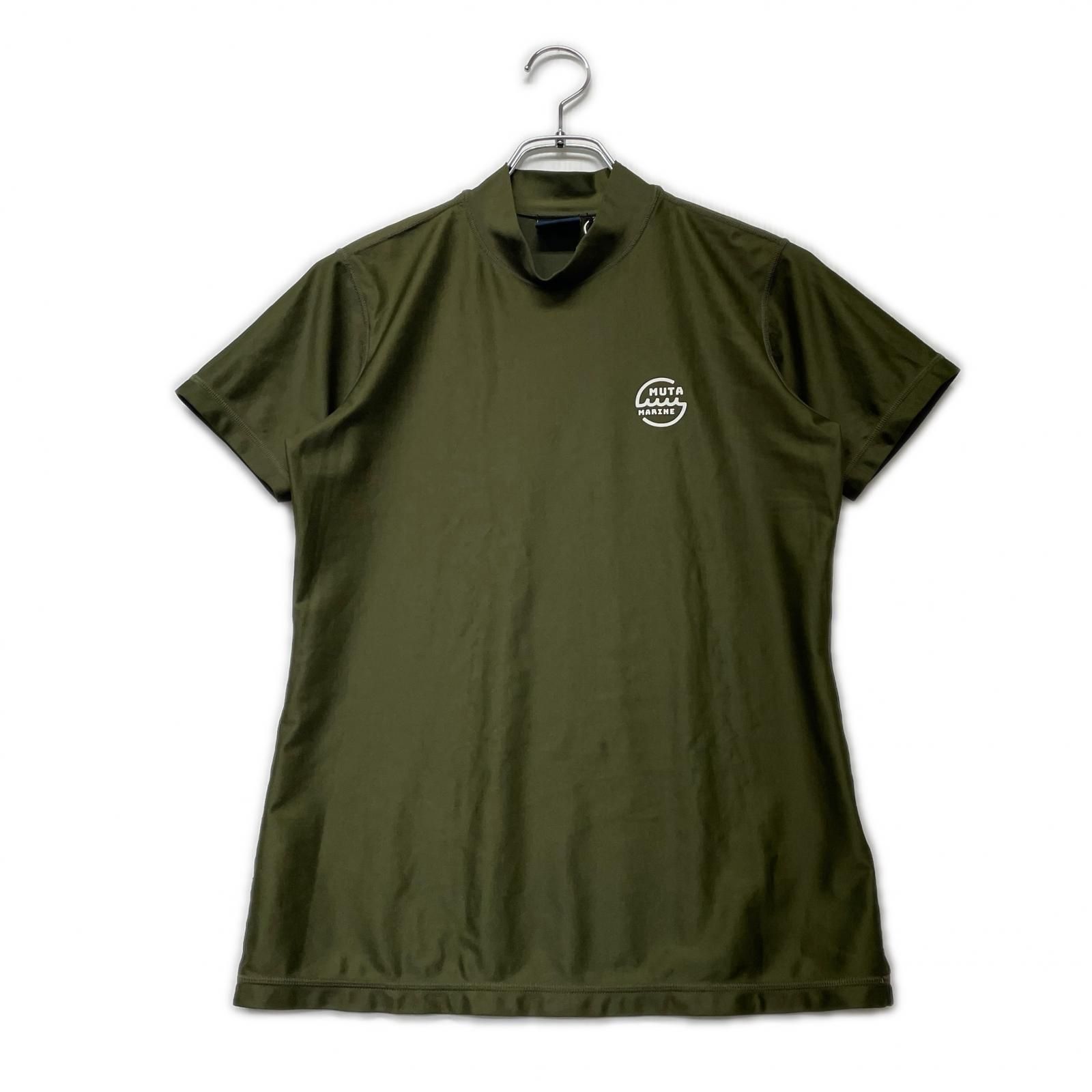 muta MARINE レディース モックネック 半袖シャツ サイズ2 レディース ムータマリン muta MARINE 半袖シャツ 2(M) カーキ