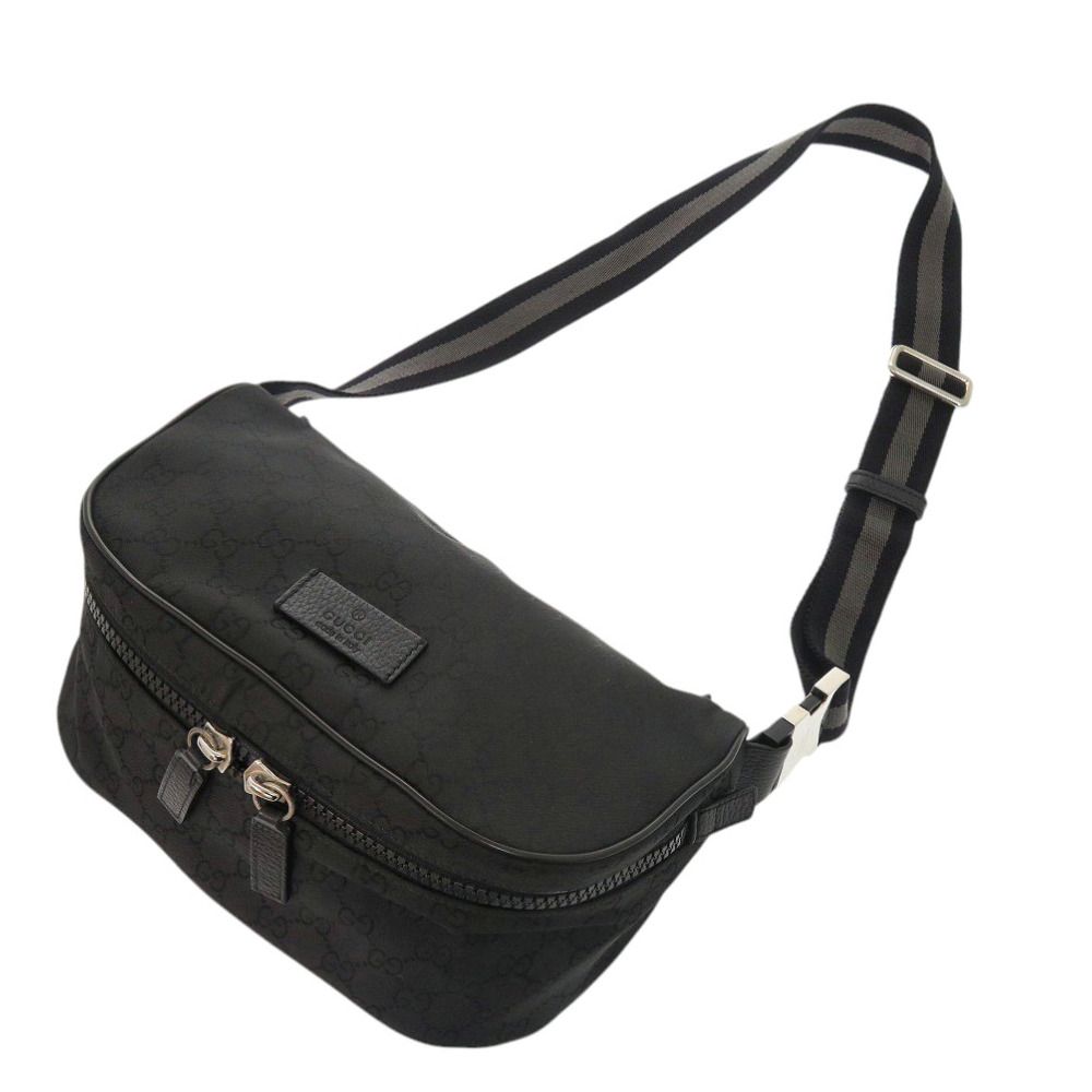 美品 グッチ ボディバッグ 5096643 GGナイロン ブラック ウエストバッグ 黒 1164【中古】GUCCI 美品 グッチ ボディバッグ 5096643 GGナイロン ブラック ウエスト