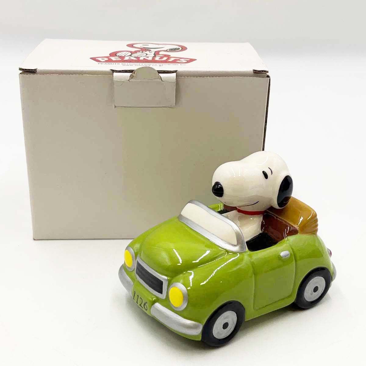 未使用】加藤工芸 PEANUTS スヌーピー カーバンク (小) 陶器製 