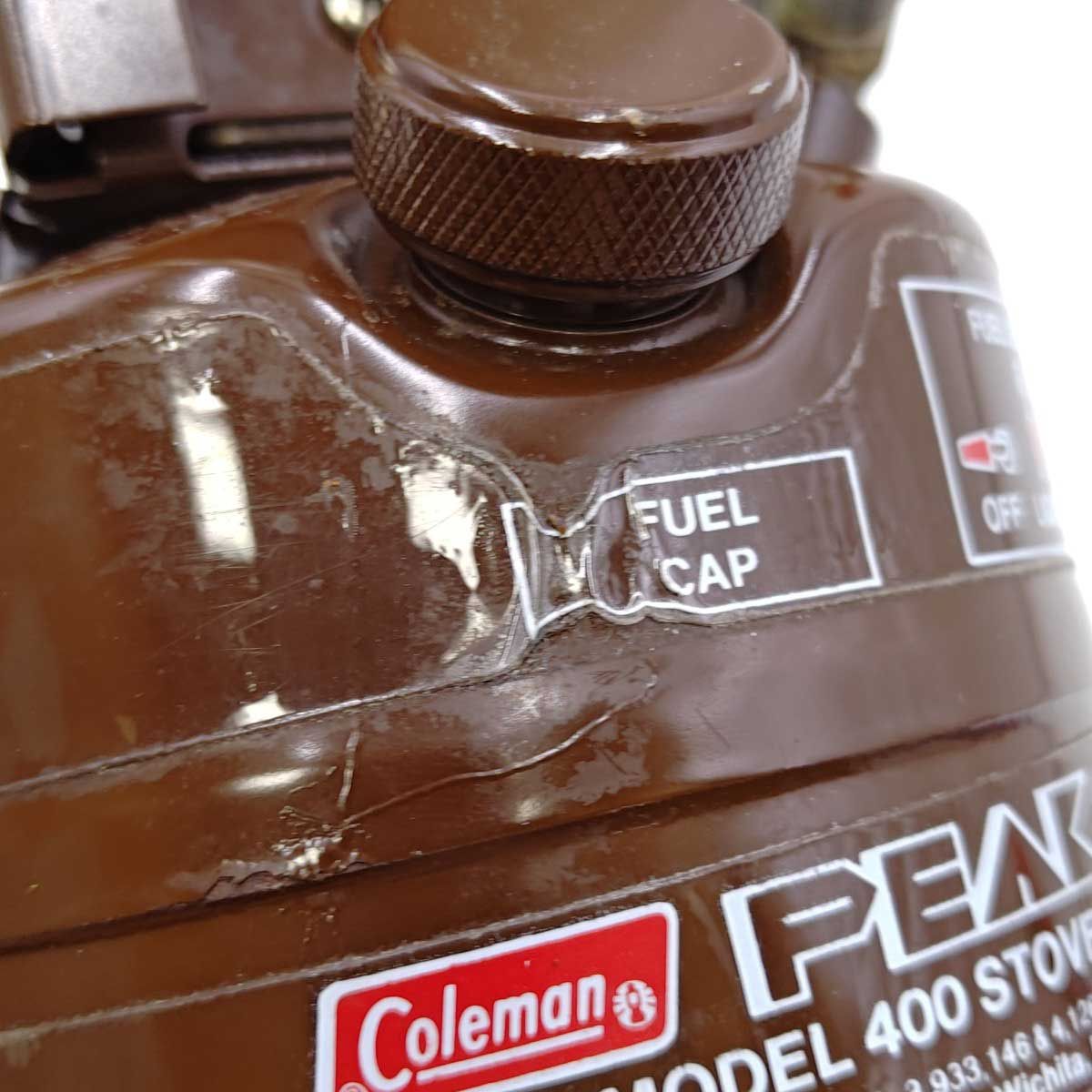 コールマン 400-499 PEAK１ピーク1 ガソリンストーブ 1981年8月製 Coleman シングルバーナー キャニスター缶(576-960)付 コールマン 400-499 PEAK1ピーク1 ガソリンストーブ 1981年8月製