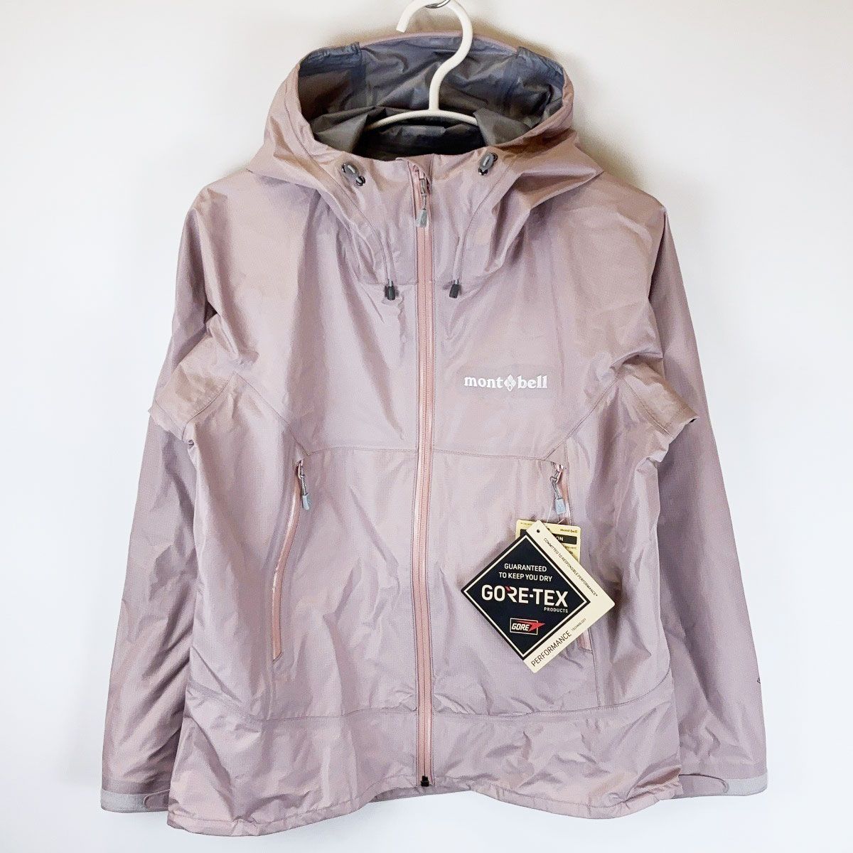 【未使用】モンベル レイントレッカー ジャケット S ピンク 1128730 レディース mont-bell トレッキング 登山 ハードユース 未使用】モンベル レイントレッカー ジャケット S ピンク 1128730