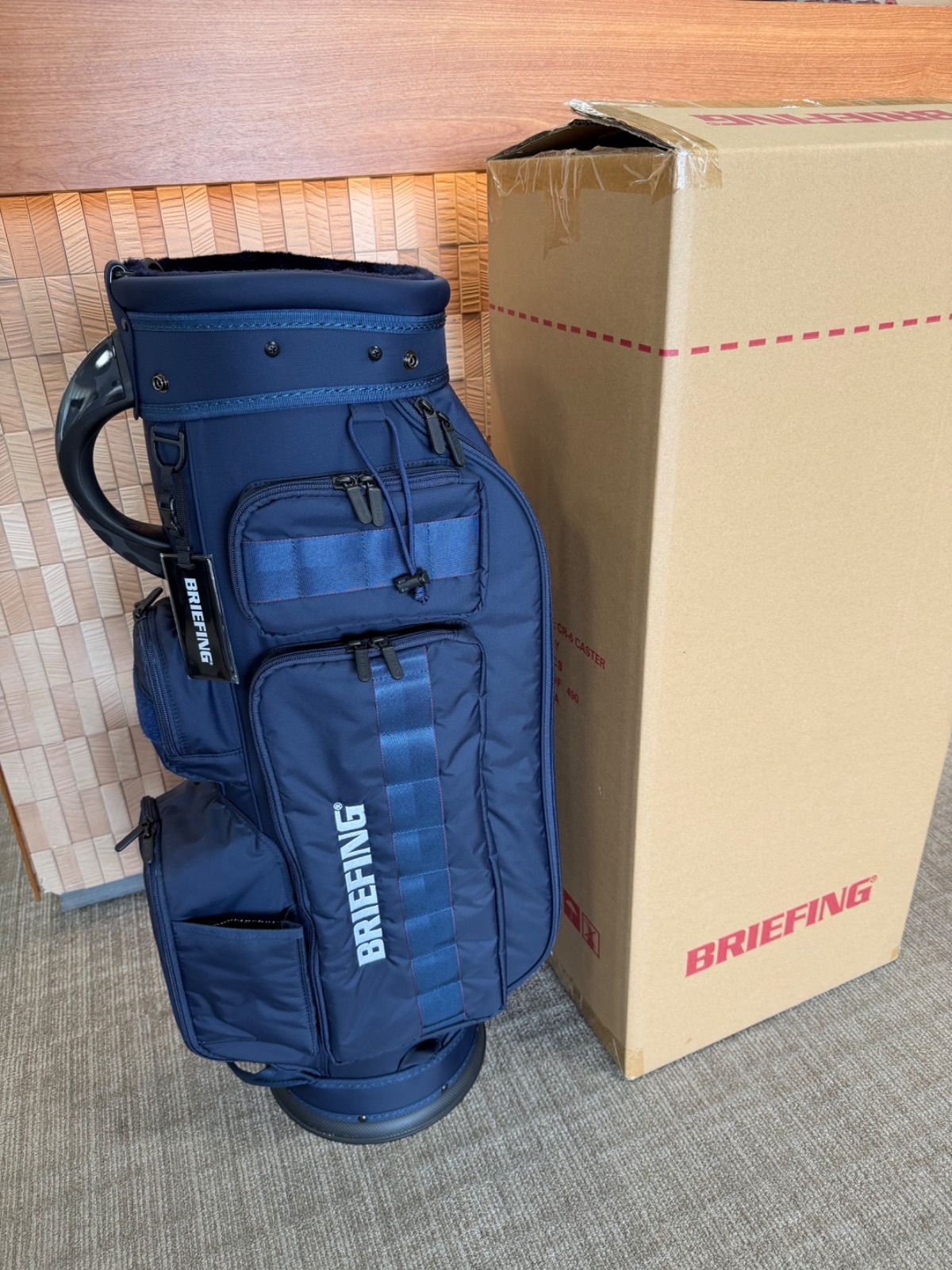 新品・未使用】BRIEFING GOLF キャディバッグ CR-6 #03 ネイビー 