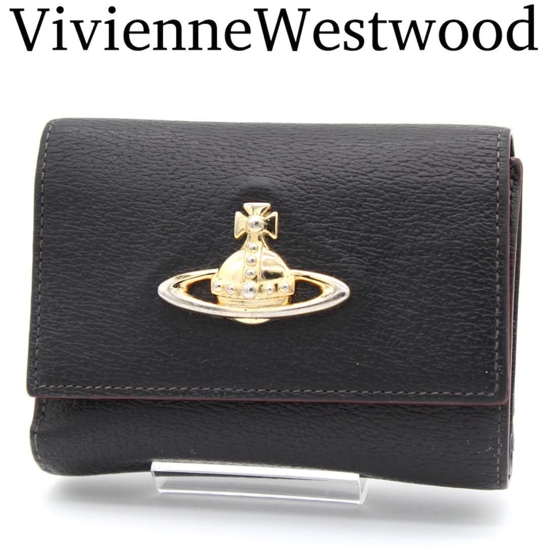 美品】Vivienne エグゼクティブ がま口財布 三つ折 レザー