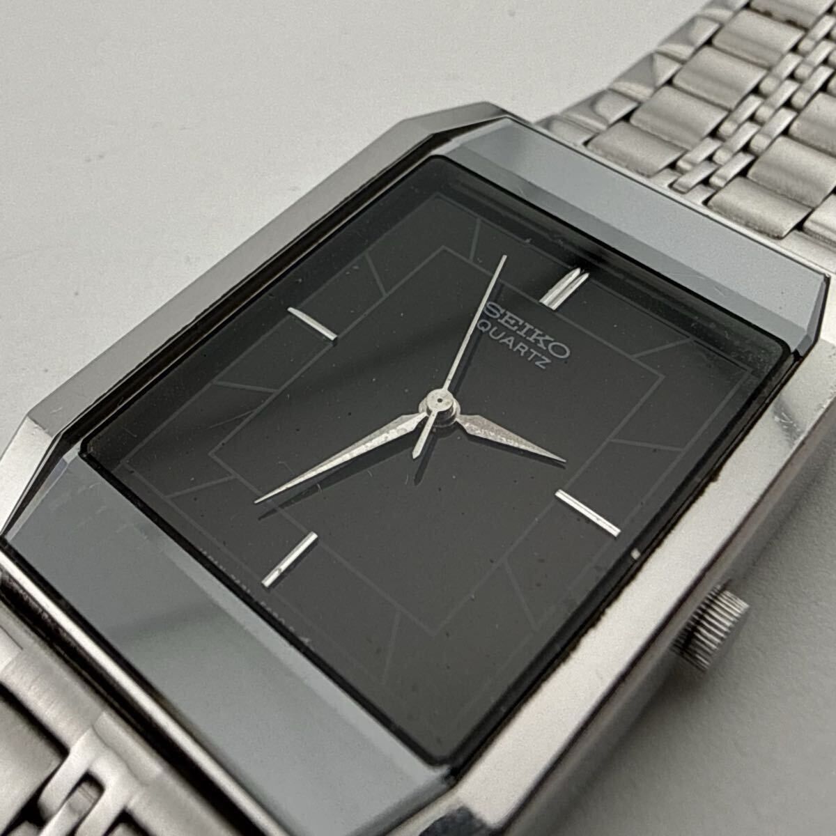 SEIKO 7431-5360 セイコー スクエア 黒文字盤 メンズ 腕時計 ジャンク