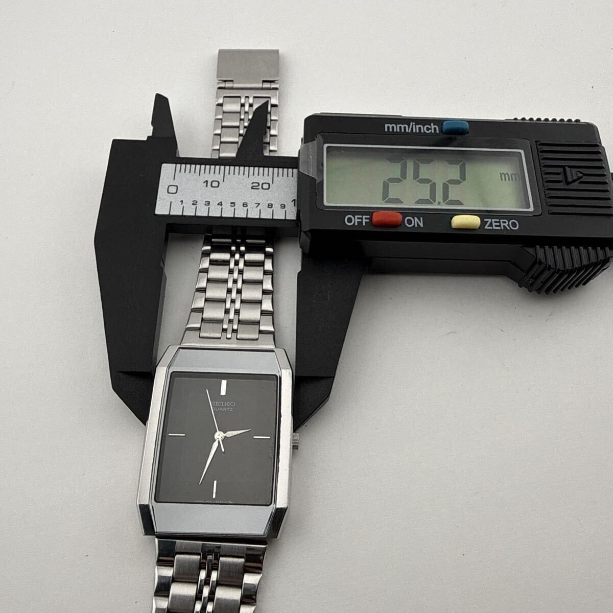 SEIKO 7431-5360 セイコー スクエア 黒文字盤 メンズ 腕時計 ジャンク