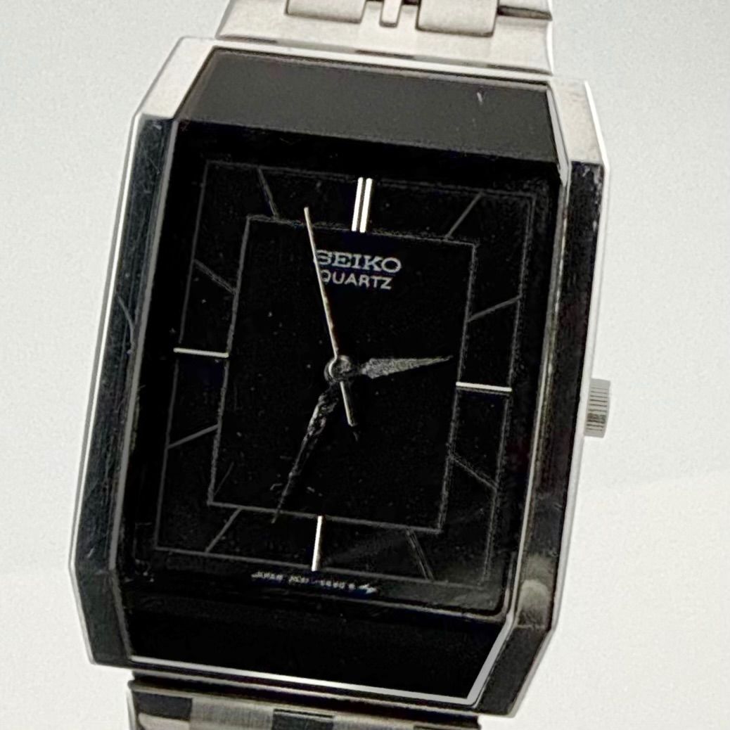 SEIKO 7431-5360 セイコー スクエア 黒文字盤 メンズ 腕時計 ジャンク