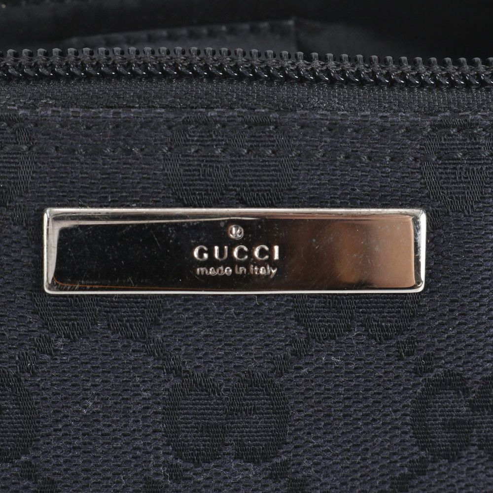 極美品 グッチ GG キャンバス アクセサリーポーチ 039 1103 レザー