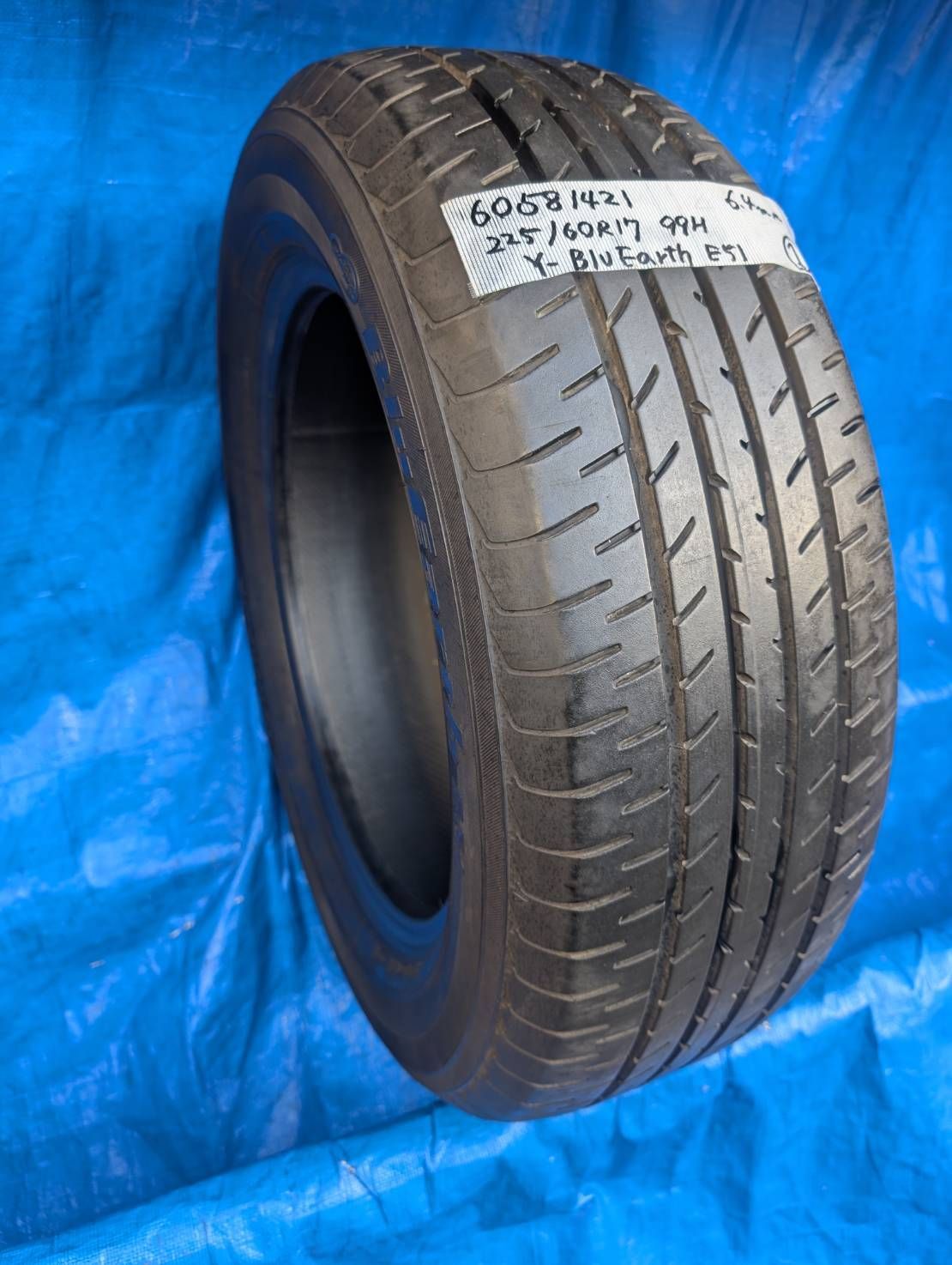 6058）225/60R17 99H YOKOHAMA BluEarth E51 2021年製 1本 中古品 