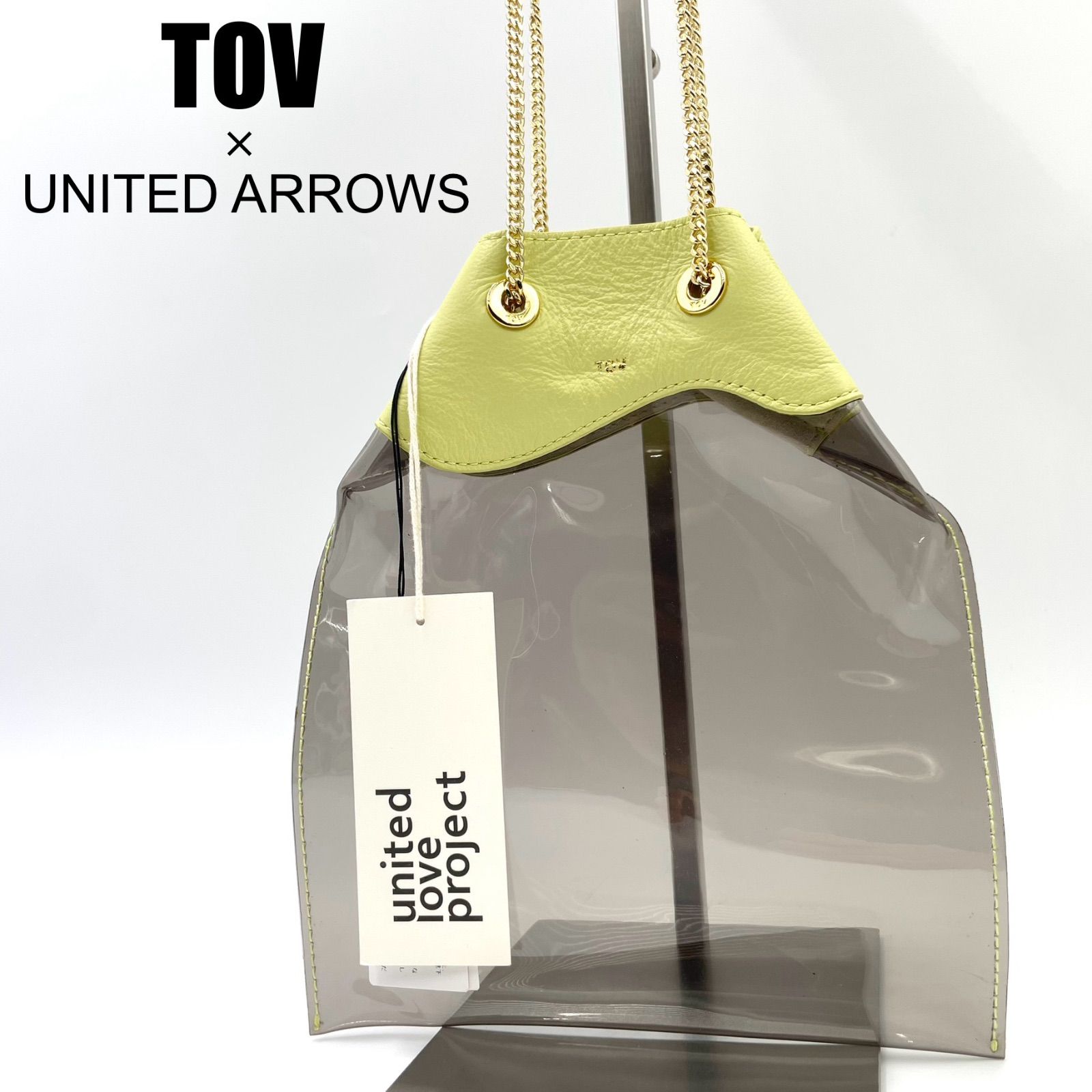 タグ付き✨TOV×UNITED ARROWS 2way チェーンショルダーバッグ ゴールド 