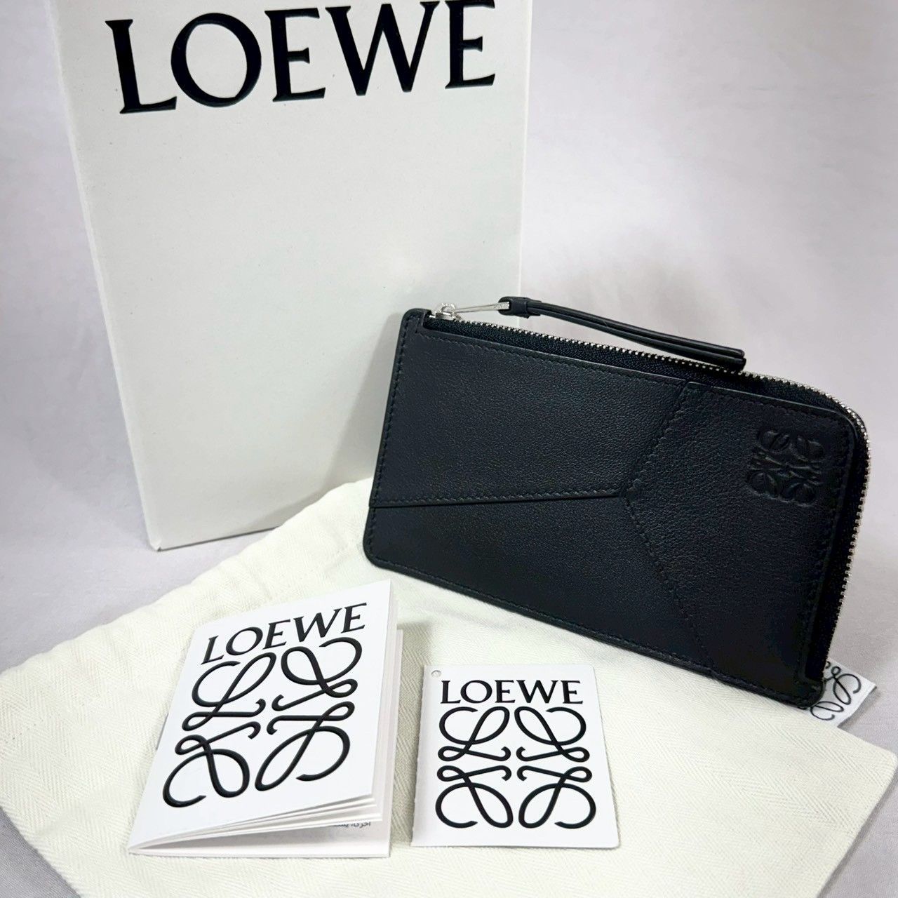 美品・箱付】LOEWE ロエベ パズル ロング コインカードホルダー 