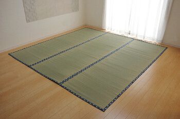 日本製 い草上敷 江戸間4.5畳（261×261cm） ほほえみ 4956642821458