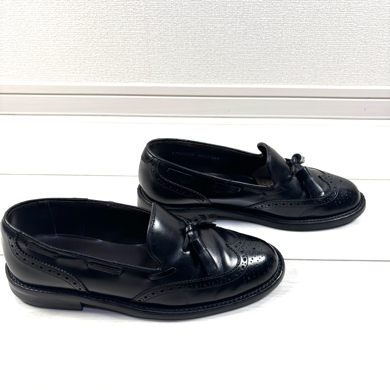 美品】リーガル REGAL タッセルローファー メダリオン ブラック VO88 