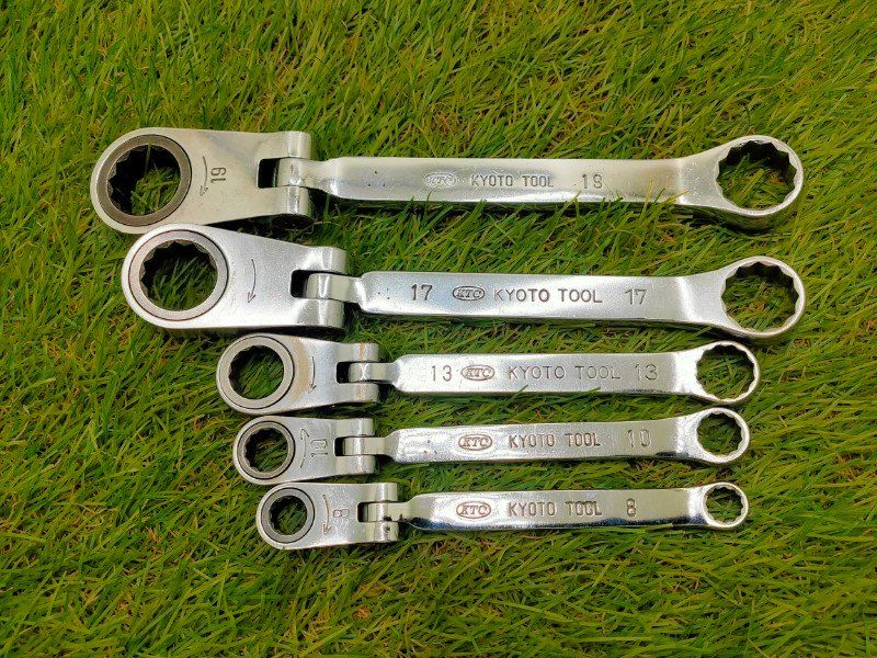 ☆KTC MRF-8/10/13/17/19 ラチェットめがねレンチ 首振り　簡易動作確認済み 8,760円