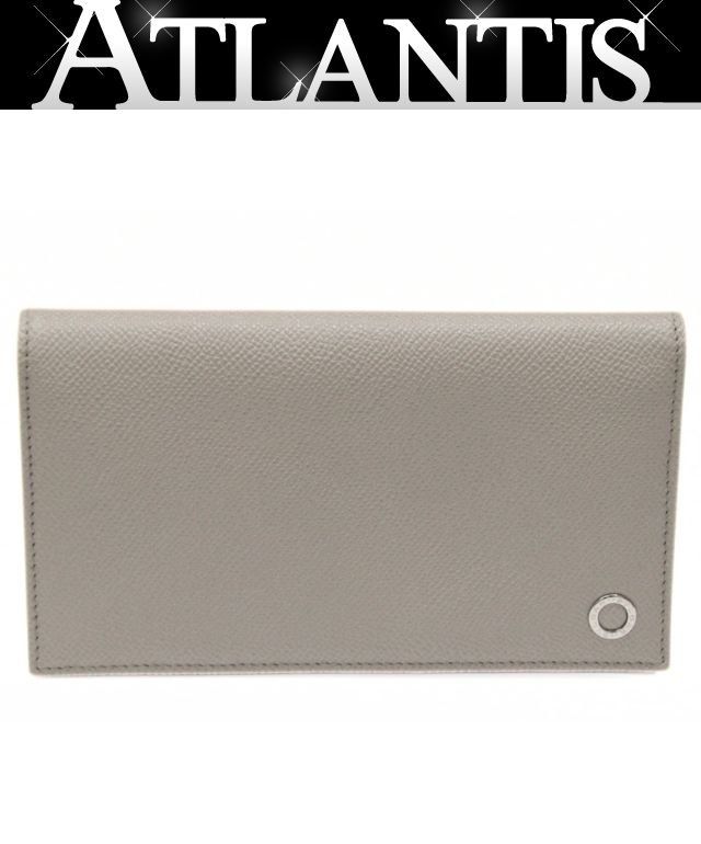 送料込み！ 美品 BVLGARI 長財布 グレー レザー 113 BVLGARI（ブルガリ） 未使用品 ブルガリ・ブルガリ マン