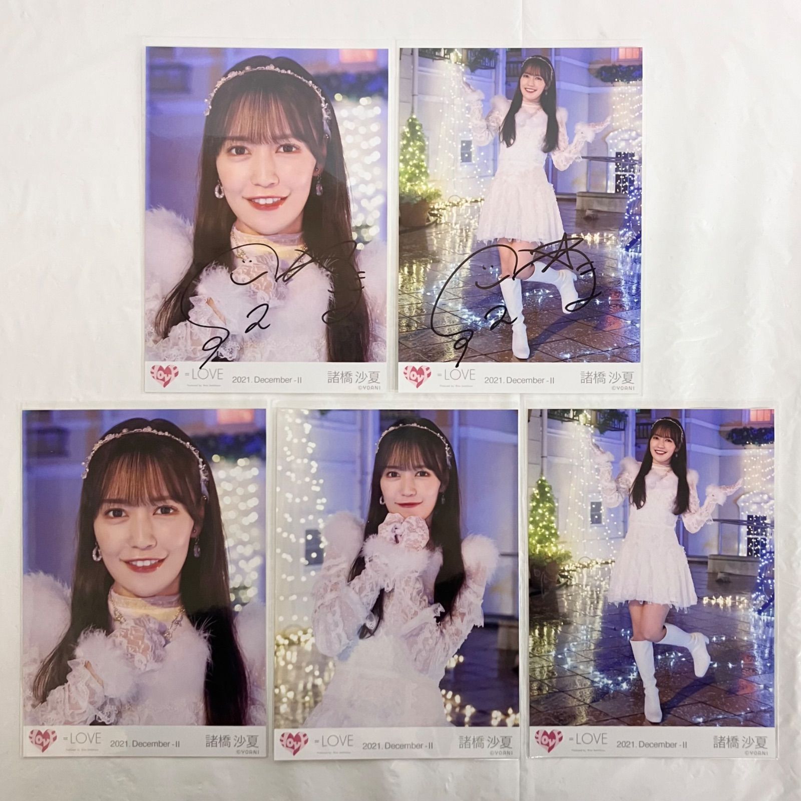 LOVE イコラブ 諸橋沙夏 直筆サイン入りチェキ HUSTLE PRESS LOVE