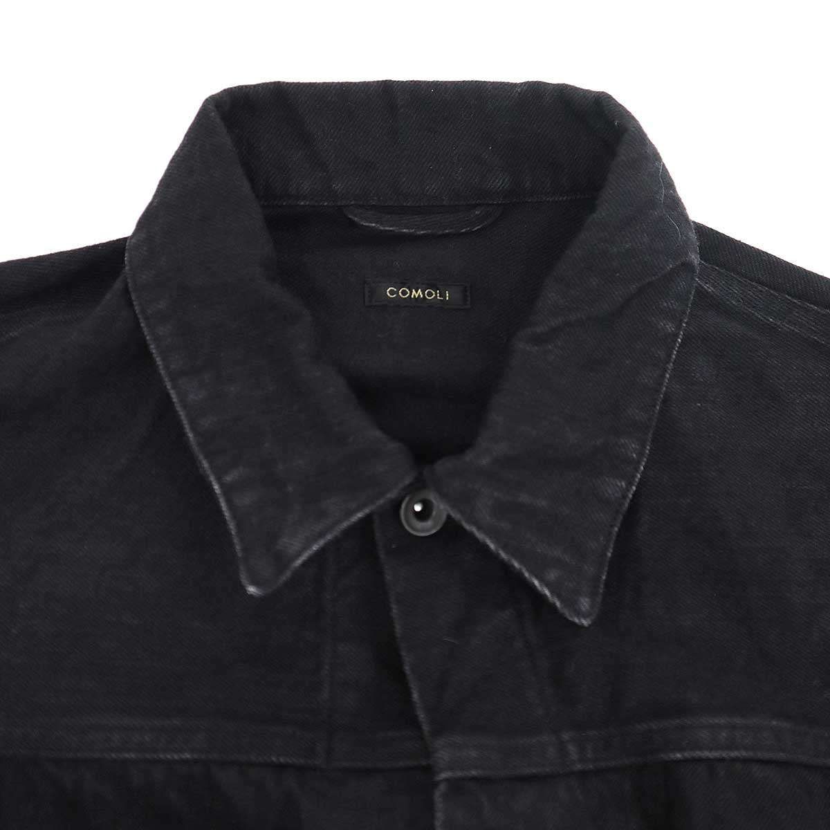 COMOLI コモリ 19AW ブラックデニムジャケット Q03-01006 ブラック 2