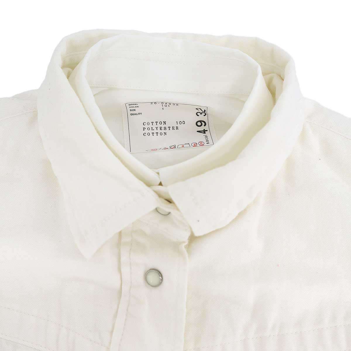 sacai サカイ デニムダブルレイヤードシャツジャケット 20-04932 
