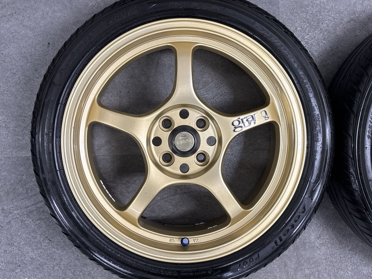 RAYS】レイズ GRAM LIGHTS 57C 17in 7.5JJ +40 PCD100 オーテリー P607 