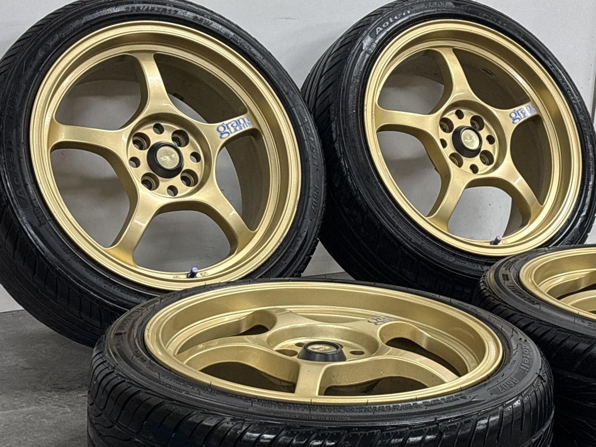 RAYS】レイズ GRAM LIGHTS 57C 17in 7.5JJ +40 PCD100 オーテリー P607 