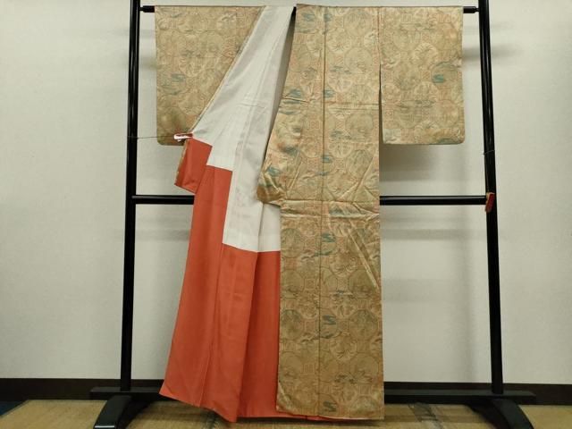 平和屋着物＊夏物 小紋 紗 草木文 正絹 逸品 CABB2324ze 【公式通販】