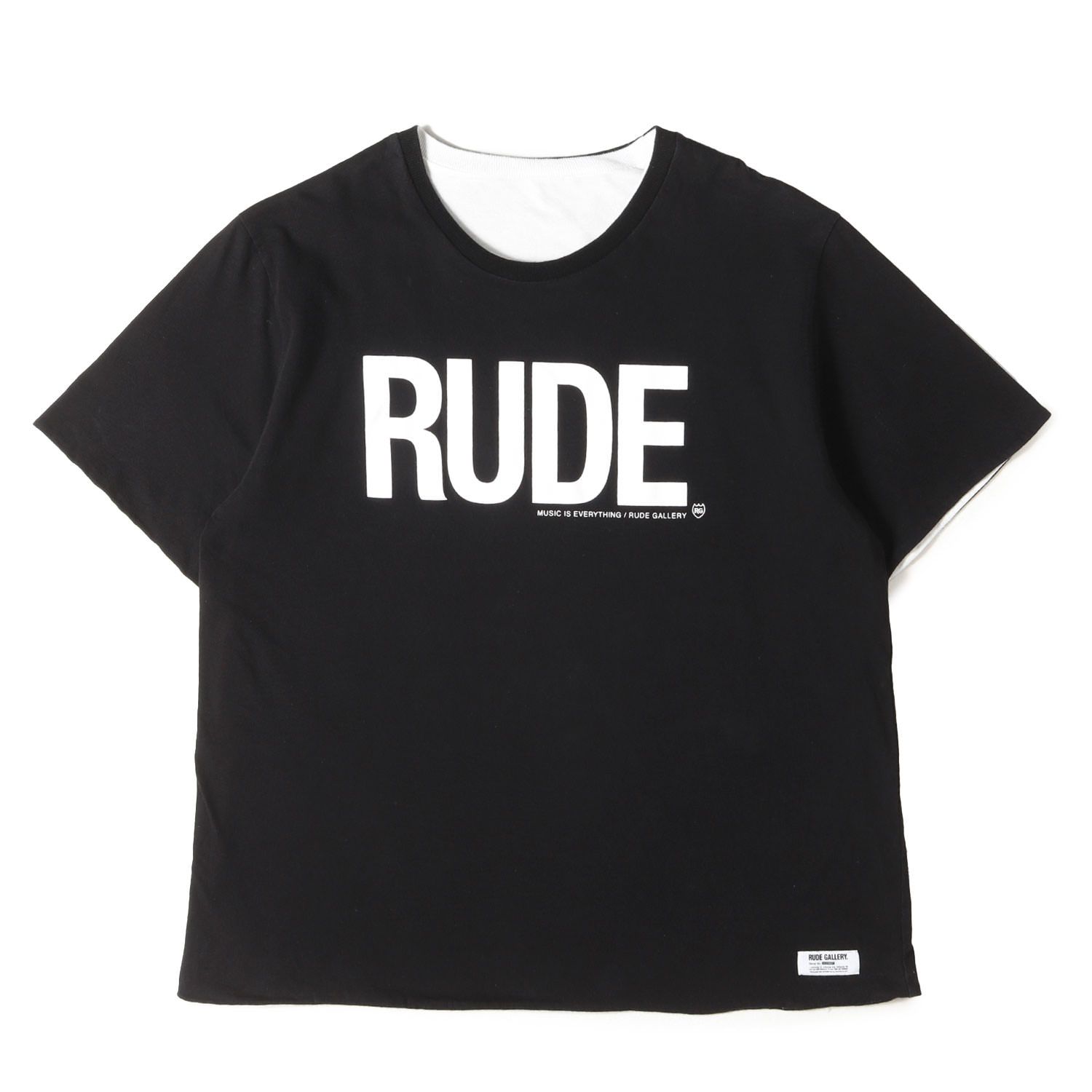 RUDE GALLERY ルードギャラリー Tシャツ ブラック ホワイト 黒白 