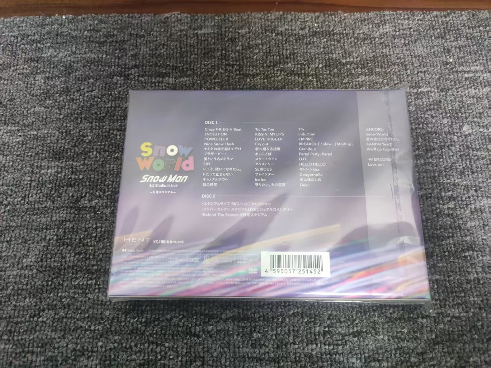新品未使用 Snow Man SnowWorld 日産スタジアム DVD - メルカリ