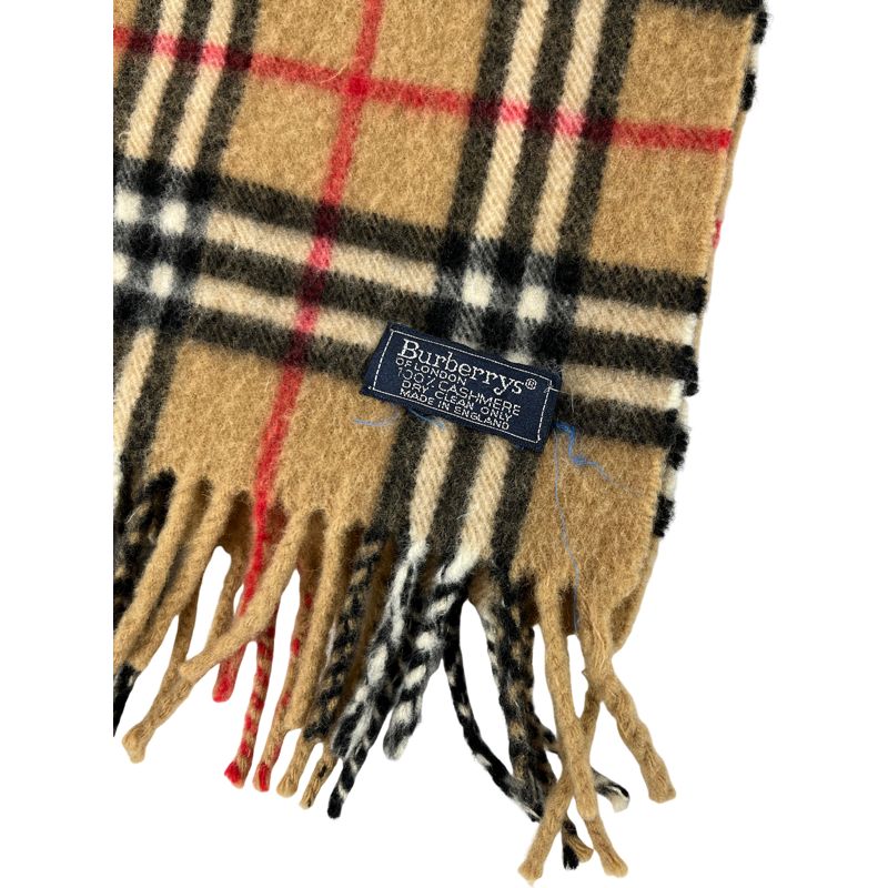バーバリー（Burberry）マフラー ノバチェック柄 カシミア100% 長さ