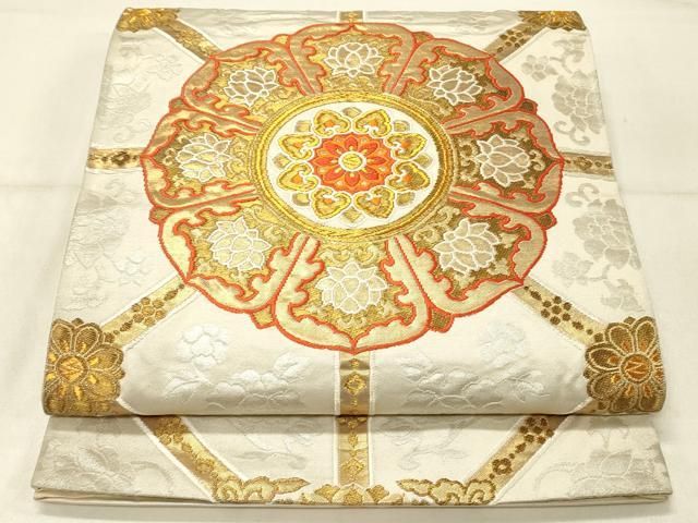 平和屋着物●六通柄袋帯　唐織　風神雷神　金糸　正絹　逸品　DABA1686ps 平和屋着物◎六通柄袋帯 天井花文 金糸 正絹 逸品 DABE3661qp - メルカリ