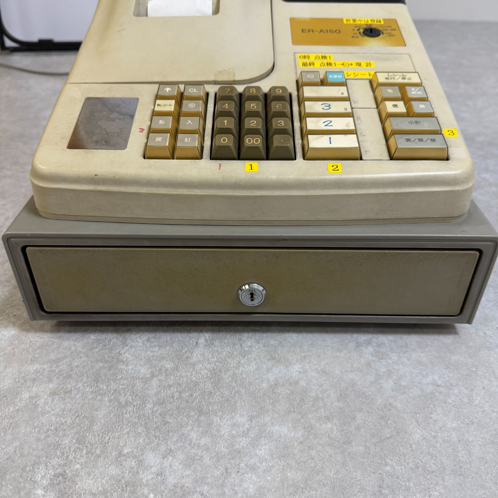 中古 シャープ SHARP レジスター ER-A150 コンパクト レジ 業務用 店舗