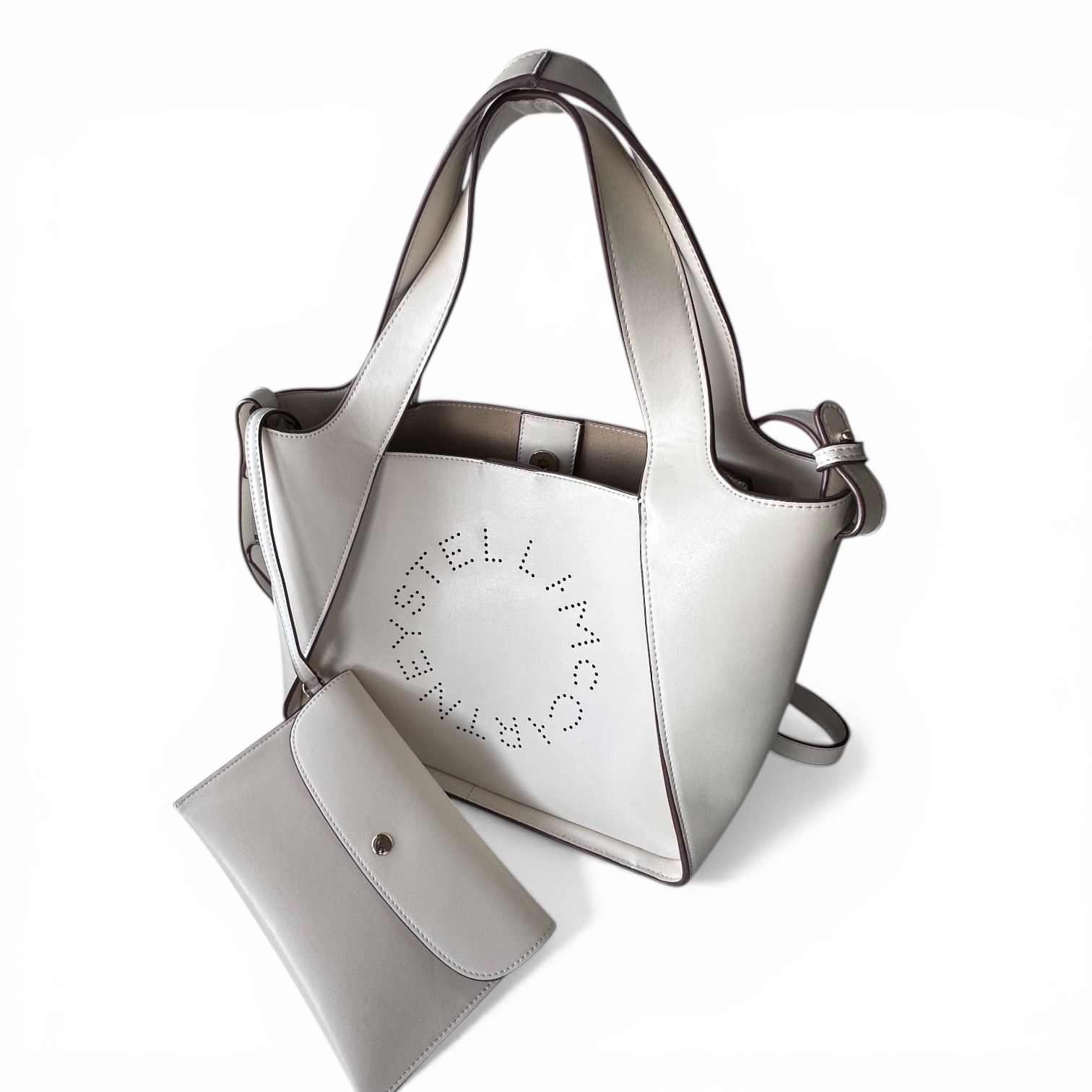 美品】STELLA McCARTNEY ステラマッカートニー パンチングロゴ クロス 