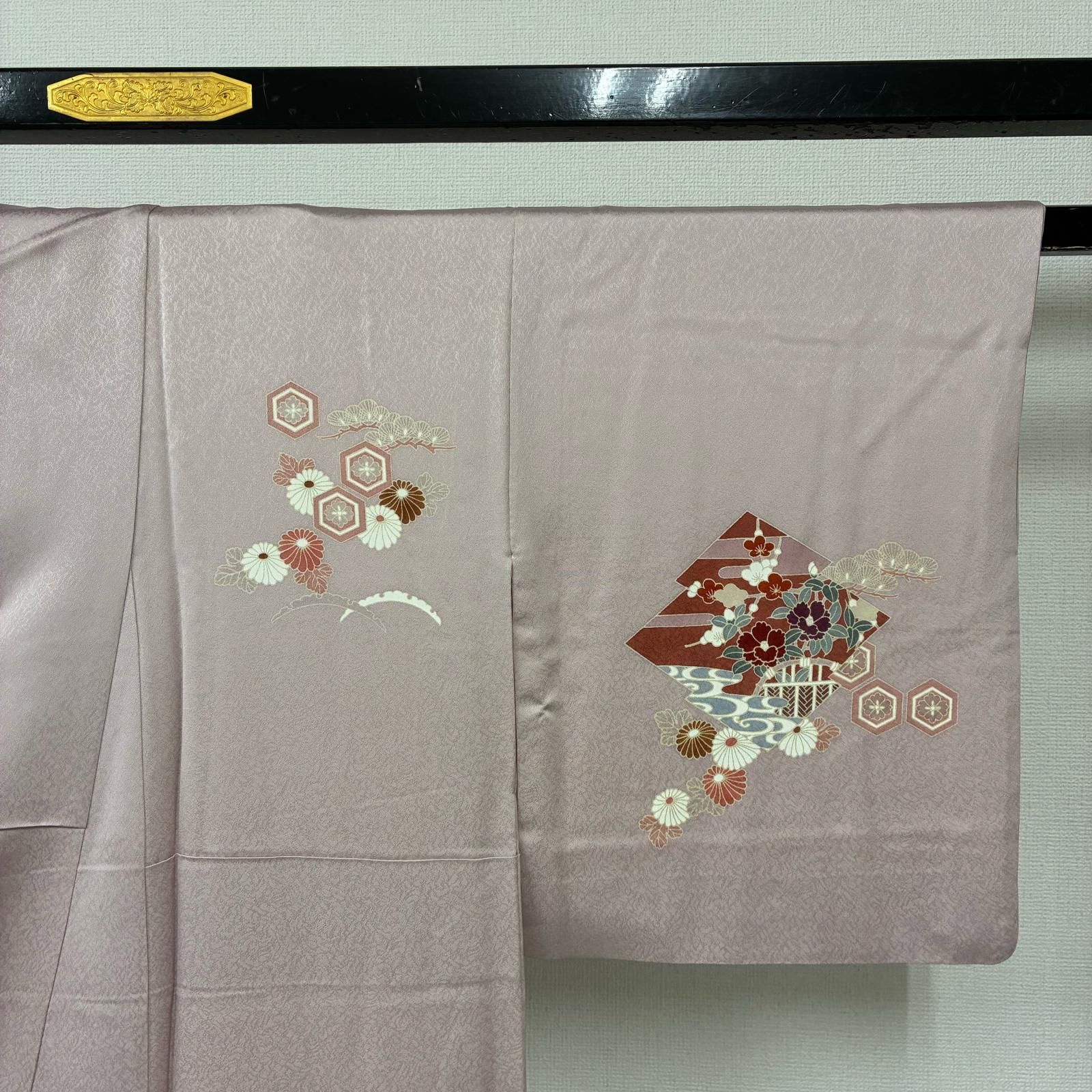 付下げ 金彩 友禅 上品な染め 紋無し 正絹 着物 MK-6519 - メルカリ