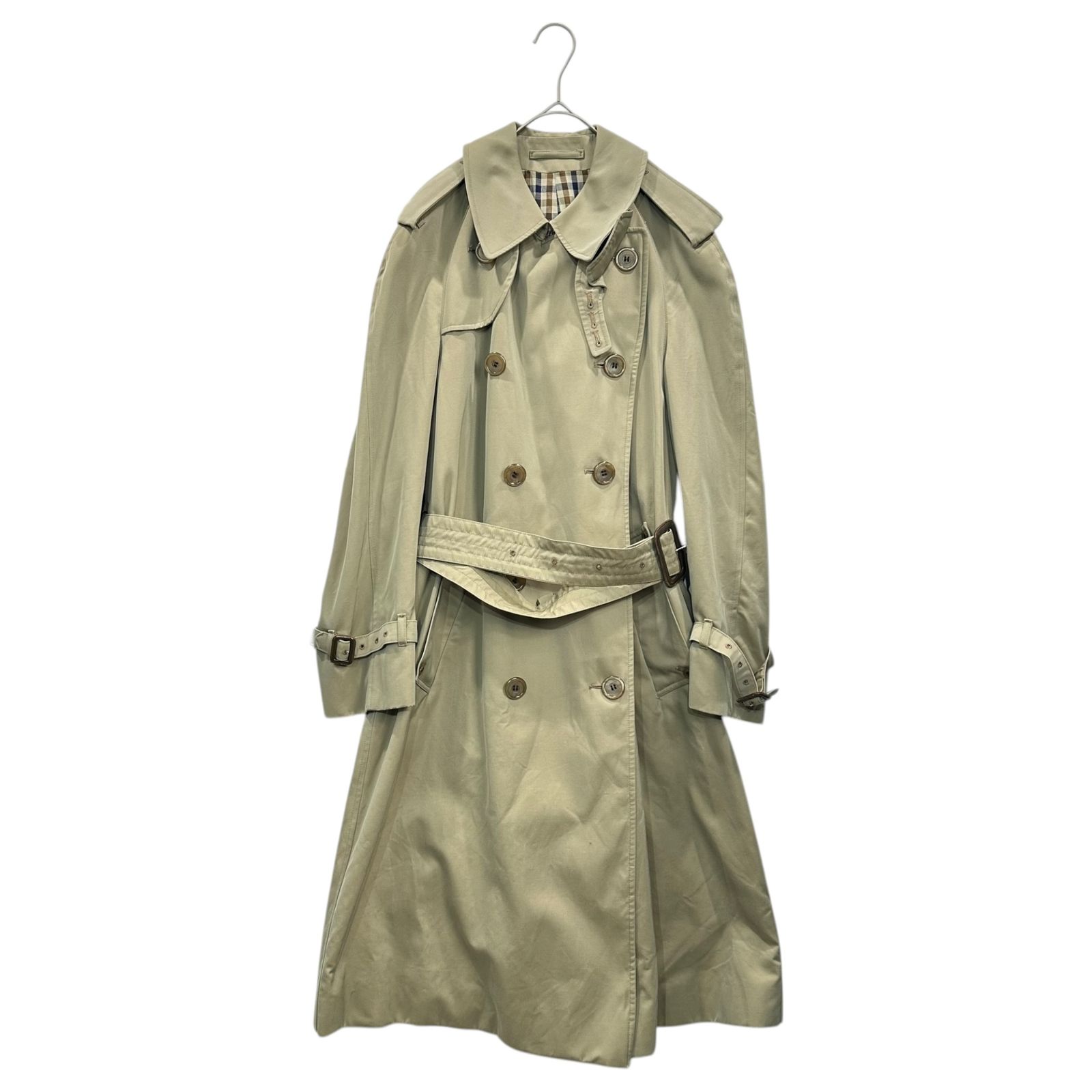 希少80s Aquascutum トレンチコート チェック 英国製 XL〜XXL 2026年