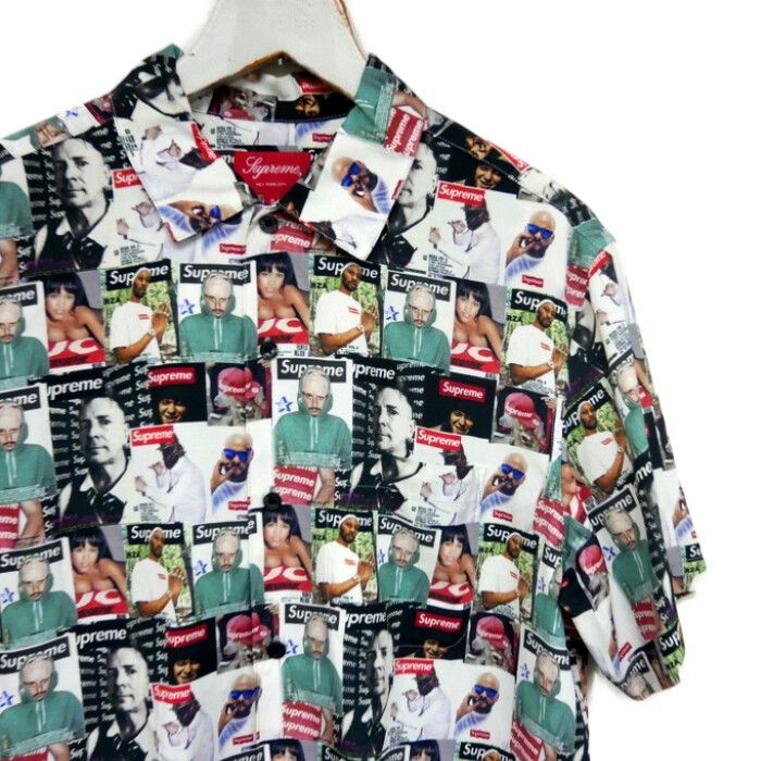 Supreme 国内正規 23SS Magazine S/S Shirt マガジン柄 レーヨン半袖