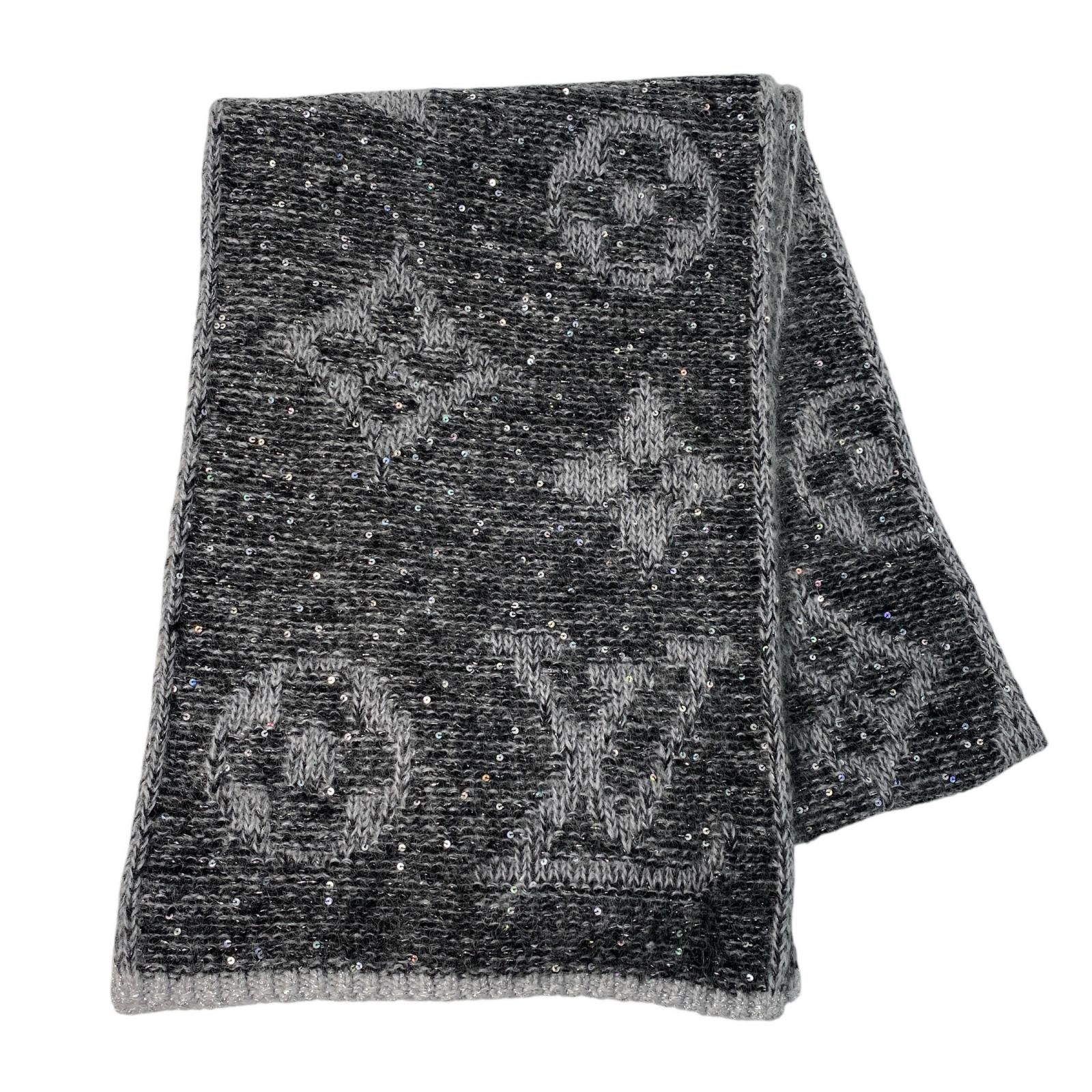 ルイヴィトン LOUIS VUITTON エシャルプ モノグラム マフラー スパンコール レディース ルイヴィトン LOUIS VUITTON エシャルプ モノグラム マフラー