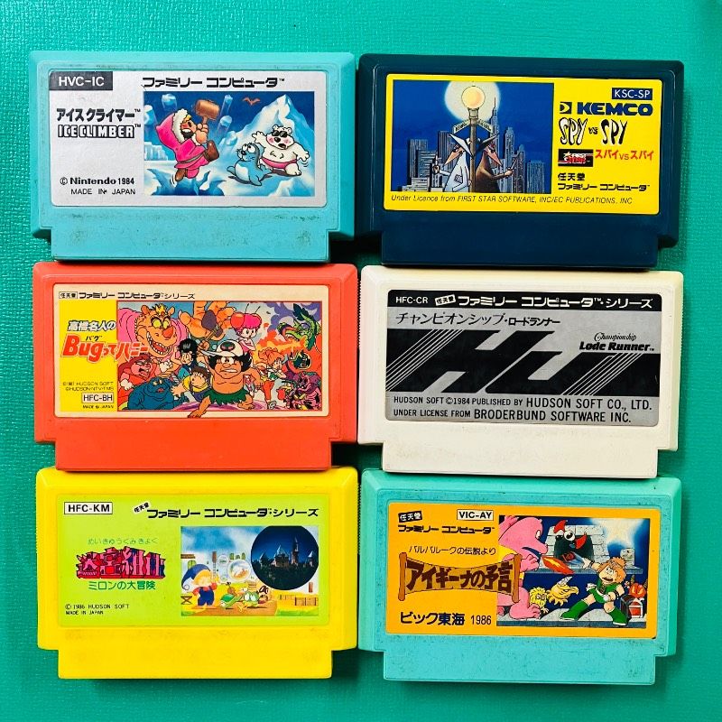 カセットのみ 6点セット】ファミコン アイスクライマー スパイvsスパイ