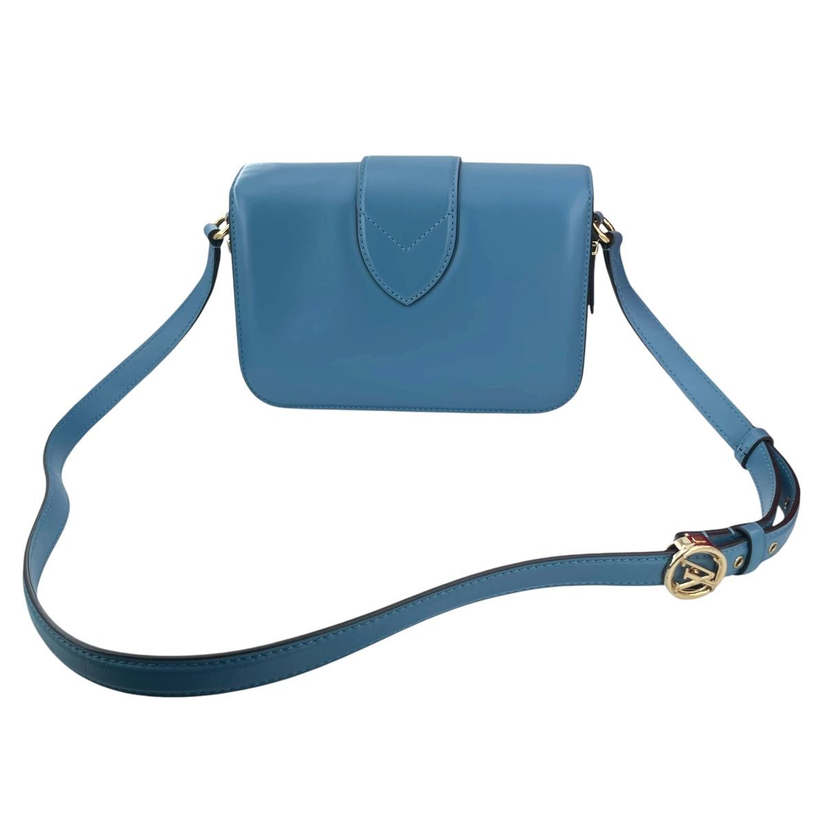 中古】 LOUIS VUITTON ルイ・ヴィトン LV ポンヌフ カーフ ブルー