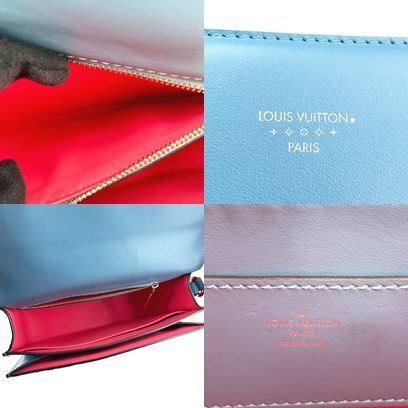 【中古】 LOUIS VUITTON ルイ・ヴィトン  LV ポンヌフ カーフ ブルー ゴールド金具 カーフ レザー M55947 LVロゴ ショルダーバッグ レディース 25027105 HO LOUIS VUITTON - 【中古】 LOUIS VUITTON ルイ・ヴィトン LV ポンヌフ